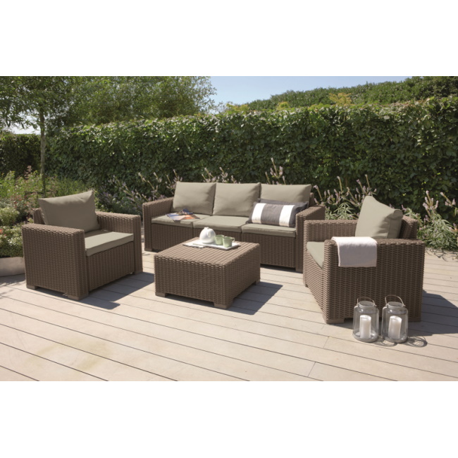 Baštenski set California 3 seater, braon CU 253325-3